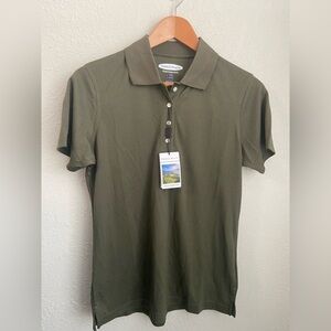Perry Ellis Men's Olive Polo Shirt